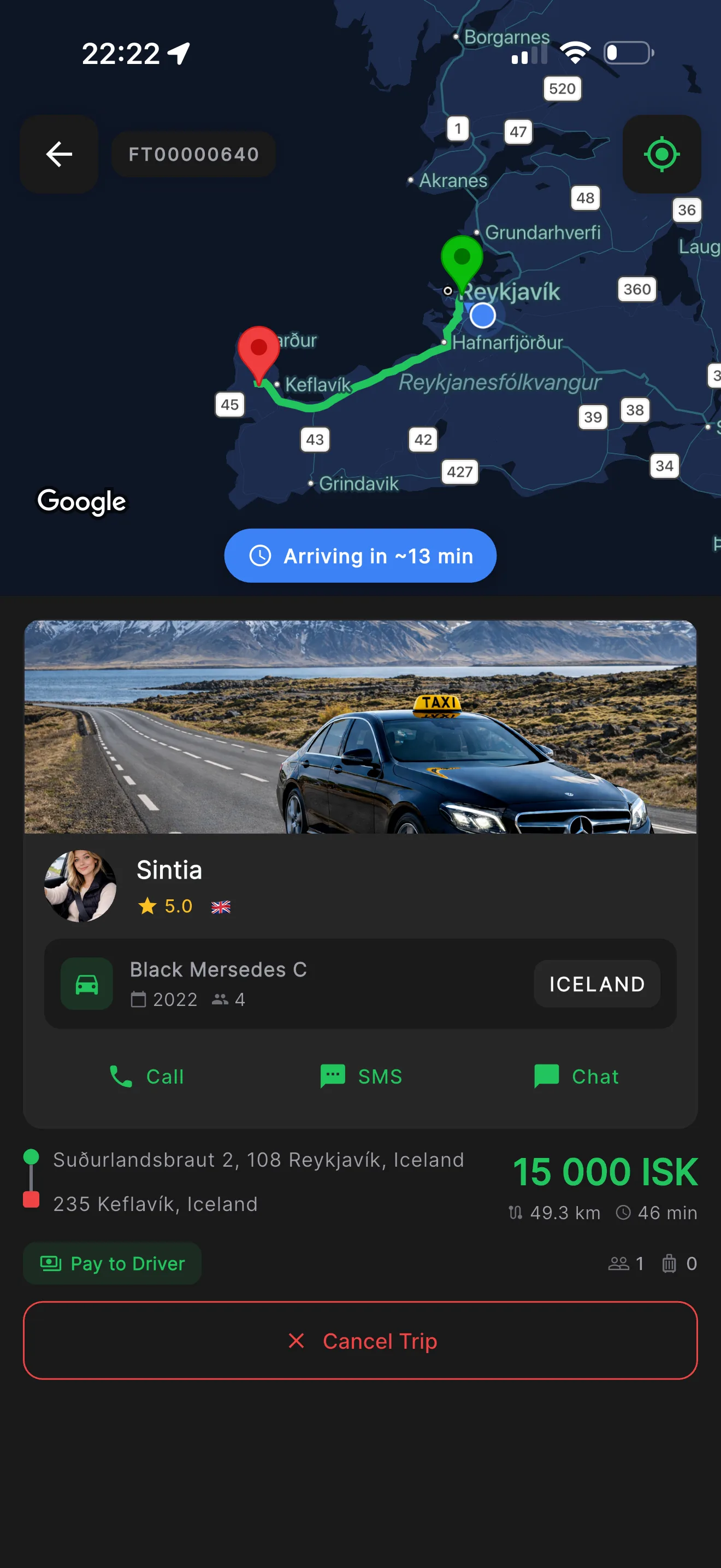 FlottTaxi App screenshot 5